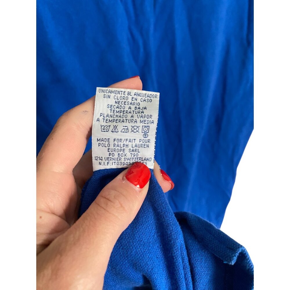 Polo Ralph Lauren Shirt Mens 4XL Blue Big Pony Long Sleeve Pullover‎ - Picture 5 of 5